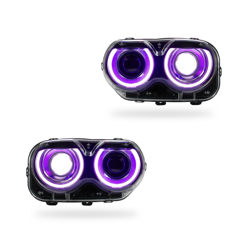 Load image into Gallery viewer, DGH5 LED Headlights RGB DODGE CHALLENGER 2015-UP
