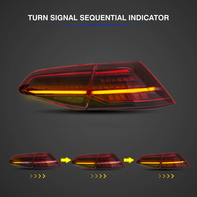 Load image into Gallery viewer, VWT2 Full LED Tail Lights Volkswagen Golf 7 Golf 7.5 2014-2020
